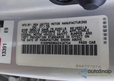 2010 Pontiac Vibe from USA, damaged, VIN 5Y2SP6E86AZ416704